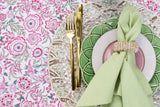 Tamarisk Tablecloth - Pink & Green
