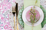Tamarisk Tablecloth - Pink & Green