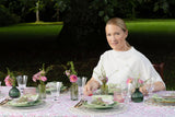 Tamarisk Tablecloth - Pink & Green