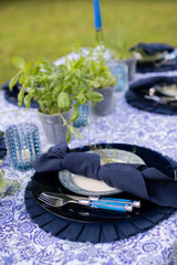 Navy Ruffled Placemat