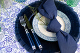 Navy Ruffled Placemat