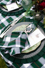 Green Plaid Cotton Napkin