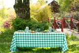 Green Check Tablecloth