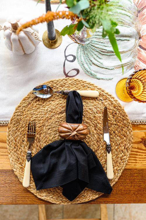 Wooden Pumpkin Napkin Ring (4)