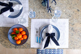 Navy Velvet Bow Napkin Ring (4)