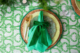 Green Velvet Bow Napkin Ring (4)