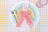 Pink Velvet Bow Napkin Ring (4)