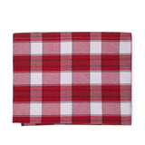 Red Plaid Cotton Tablecloth