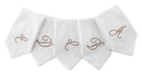 White Cotton Monogrammed Napkin