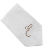 White Cotton Monogrammed Napkin