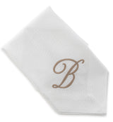 White Cotton Monogrammed Napkin