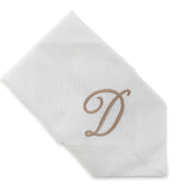 White Cotton Monogrammed Napkin