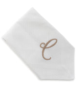 White Cotton Monogrammed Napkin