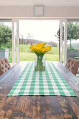 Green Check Table Runner - Table Runners – The Designed Table