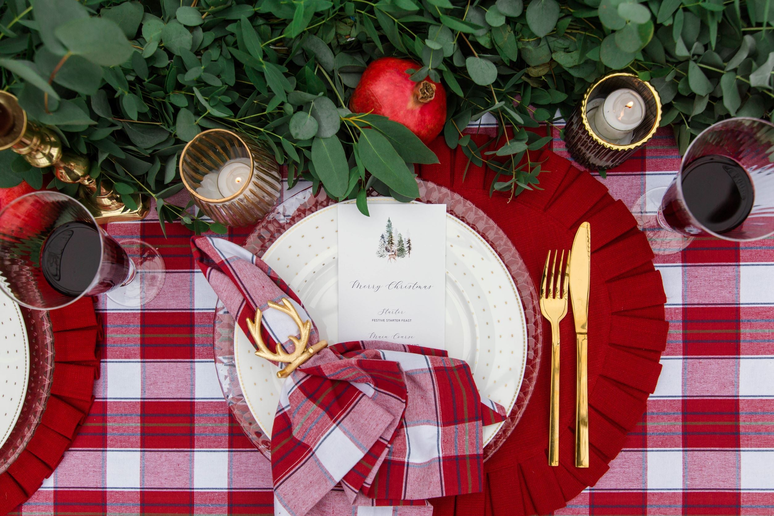 Red Ruffled Placemat Table Mats Ireland The Designed Table