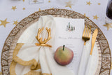 Gold Antler Napkin Ring (4)