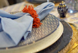 Red Coral beaded Napkin Ring (4)