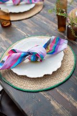 Jute Placemat with Green Border Bundle