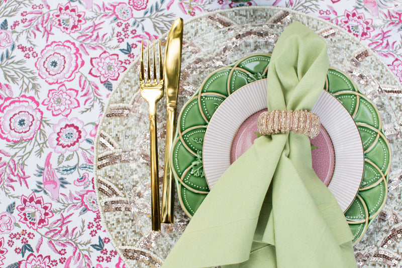 Pink & Green Tamarisk Tablescape in a Box