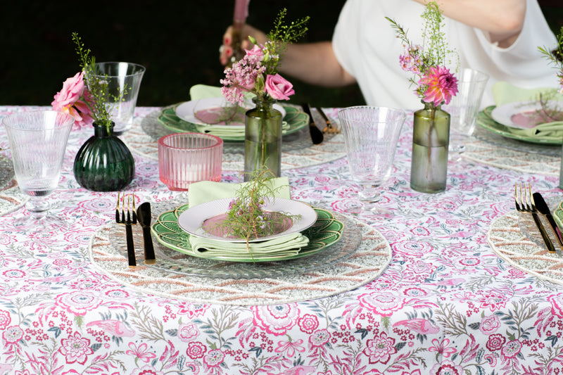 Pink & Green Tamarisk Tablescape in a Box