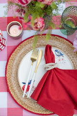 Candy Red Linen/Cotton Napkin