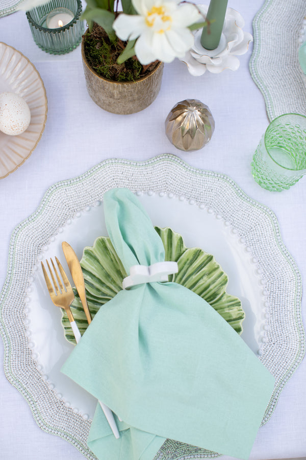 Free gift with purchase Pastel Green Cotton Napkin