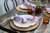 Jute Placemat with Navy Border Bundle