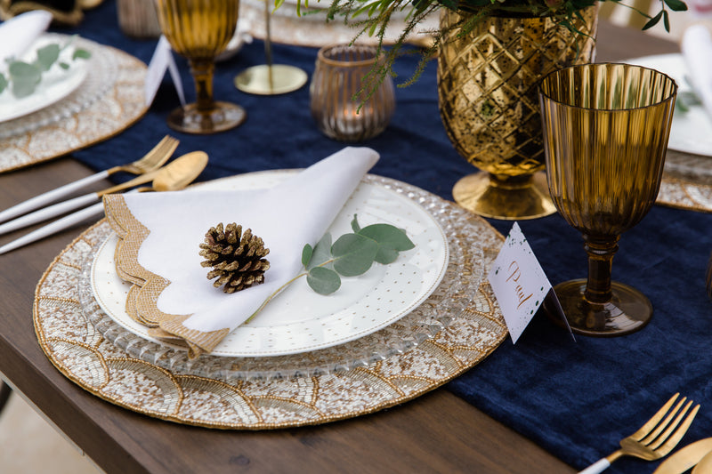 Gold & Navy Tablescape in a Box