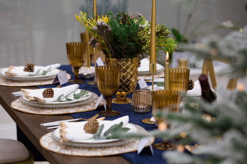 Gold & Navy Tablescape in a Box