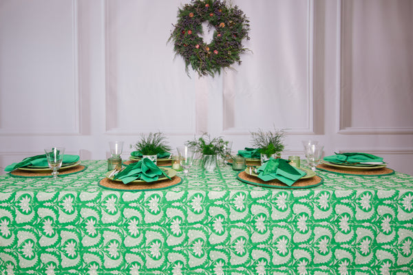 Green Floral Jaipur Tablescape in a Box