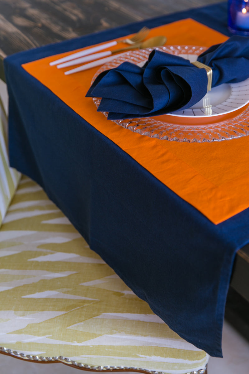 Navy French Napkin