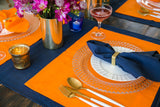 Navy French Napkin