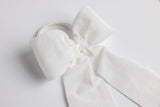White Velvet Bow Napkin Ring (4)