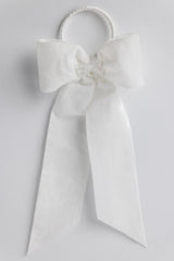 White Velvet Bow Napkin Ring (4)