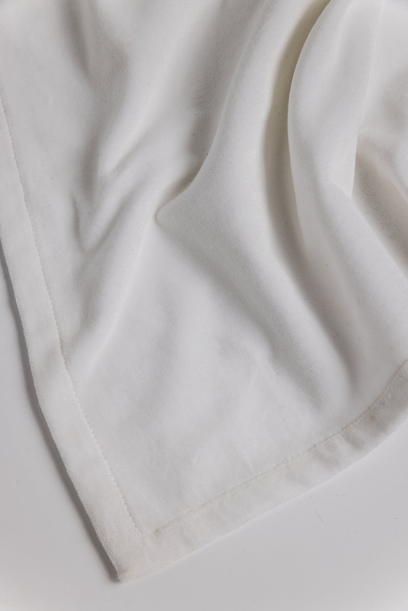 White Velvet Runner