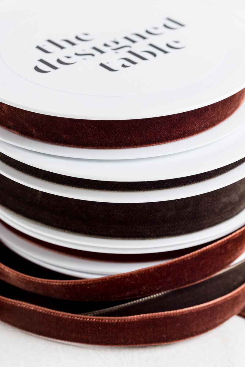 Truffle Velvet Ribbon