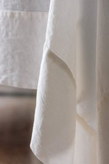 White Floral Jacquard Cotton Tablecloth