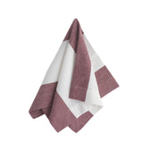 Burgundy Striped Cotton Napkin