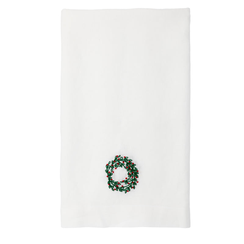 Holly Hand Embroidered Table Runner