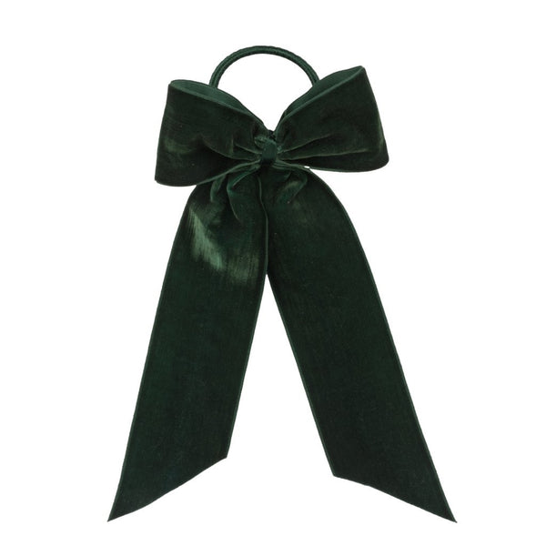 Green Velvet Bow Napkin Ring (4)