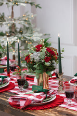 Red Plaid Tablescape in a Box - Table Runner