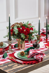 Red Plaid Tablescape in a Box - Table Runner