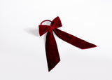 Burgundy Velvet Bow Napkin Ring (4)