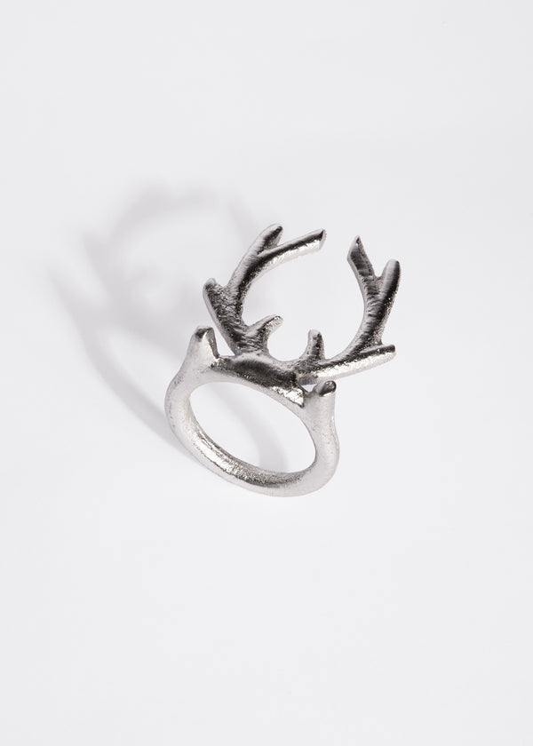 Silver Antler Napkin Ring (4)