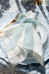 Blue Velvet Bow Napkin Ring (4)