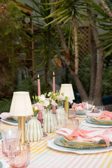 Maison Dînette Coral Check Tablecloth