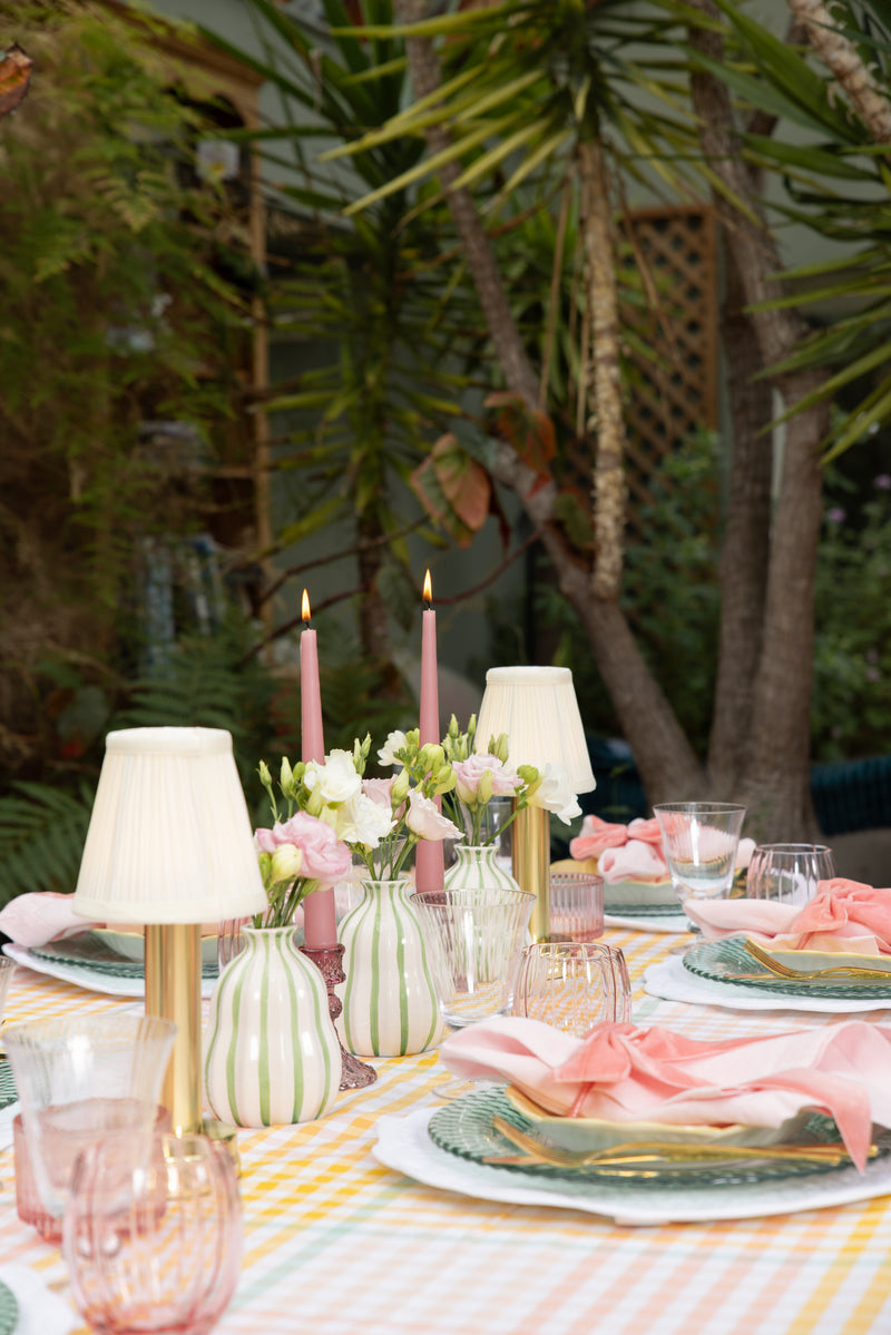 Maison Dînette Coral Check Tablecloth