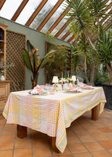 Maison Dînette Coral Check Tablecloth