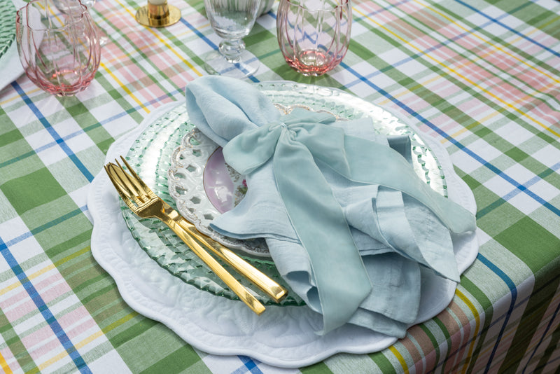 Blue Velvet Bow Napkin Ring (4)