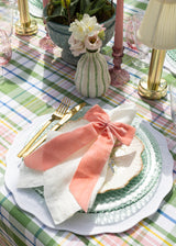 Pink Velvet Bow Napkin Ring (4)
